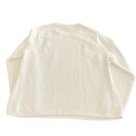 Brooks Brothers Sweater Womens XL White Long Sleeve Crew Neck Cable Knit Photo 4