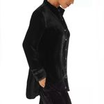 Tommy Bahama Black Velvet Sands Button Down Shirt Size XL Silk Blend Blouse Top Photo 1