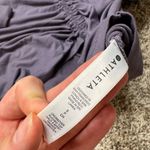 Athleta  Womens S Crossover Ruched Top Cinch Drawstring Shirt V-Neck Long Sleeve Photo 3