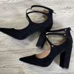 Maurice's  Black Suede Tiffany Heels Photo 0