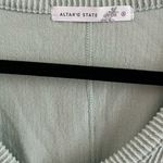 Altar'd State Light Green Ribbed Crop Top Photo 2