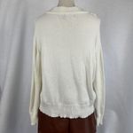 Poof New York Cream Pink SUNDAY Knit Sweater Pullover Womens Small Casual Lightweight Photo 3