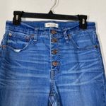 Madewell Cali Demi Boot Jean in Bronson Wash Button Front Edition Photo 4