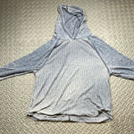 Lincoln Outfitters Women's Blue Wash Hooded Cardigan Size L Photo 0