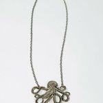 Silver Tone Octopus Necklace Photo 1