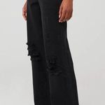 Show Me Your Mumu 90s Straight Leg Distressed Jeans Black Womens Size 25 Photo 2