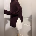  All Saints Chunky Eloise Berry Long Sleeve Sweater Mock Neck Fall Photo 3