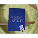 SIMON MILLER Ribbed Midi Dress Long Sleeve Crew Neck Lime Green Women's‎ Small Photo 3