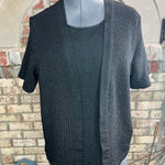 Alfred Dunner sweater short sleeve black Photo 0