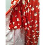No Boundaries  Juniors’ Size XXL (19) Red Floral Cami Walkthrough Maxi Romper Photo 6