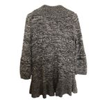 Style & Co . Knit Black Gray White Long Sleeve Open Front Draped Cardigan Sweater Photo 1