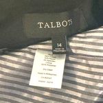 Talbots  black knit blazer size 14 Aberdeen with anchors lining notched collar Photo 5