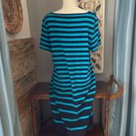 Talbots Nautical Striped Lace-Up shirt midi dress Photo 2