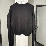 Madewell NWT  Alpaca-Blend Mockneck Puff Sleeve Sweater Black Photo 2