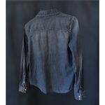 London Jean Women's Denim Button Down Shirt 100% Cotton Shirt, M, Blue Photo 1