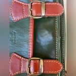 Vera Pelle  Green and Brown Leather Crossbody Bag Photo 11