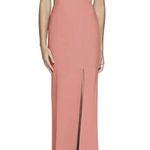 Dessy Collection New Desert Rose Off The Shoulder Criss Cross Trumpet Gown 8R Photo 0