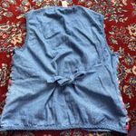 Cottagecore Boho Lattice Cutout Vintage Denim Vest Koret City Blue Petites Size undefined Photo 4