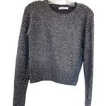 ZARA  gray beaded sweater size M Photo 2
