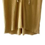 Chaser Marigold LACE UP HI LO RIB TEE Bohemian Women’s Short Sleeves Top SZ M Photo 3