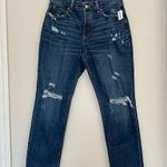 Old Navy  High Rise Slouchy Straight Distressed Jeans NEW Size 4 Photo 5
