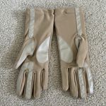 Gold/Tan Nylon Driving Gloves sz M/L Tan Photo 3