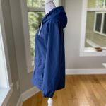 Weatherproof  Vintage Navy Blue Raincoat Utility Coat Rope Detail Size Small Photo 1