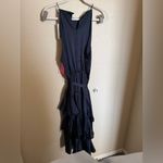 Petal and Pup Petal &‎ Pup Seychelle Asymmetric Tiered Satin Dress size 10 NWT Navy Photo 8
