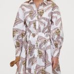 H&M Desmond & Dempsey X Cotton Banana Leaf Print Button Front Dress Photo 1