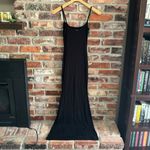 SKIMS  Black Ribbed Tank Maxi Dress Photo 8