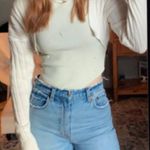 Wild Fable Cream Bolero Arm Crop Sweater Photo 0