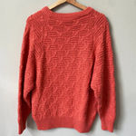 Vtg Paul Harris Women's Small 90s Acrylic Crewneck Knit Pullover Sweater Coral Orange Photo 11