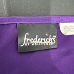 Frederick's of Hollywood Vtg 90s Y2K Sz S Babydoll Silk Purple Midi Slip Dress Sexy Lingerie Whimsigoth Photo 6