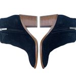 1. State Black Larocka Ankle Heeled  Perforated Suede Pointed Toe Booties Photo 5