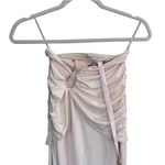 Oh Polly  stretchy ruched skirt in cream NEW Photo 5