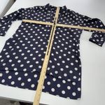 ZARA  Woman Shirt Womens XS Blue White Polka Dot Long Sleeve‎ Blouse Tunic Top Photo 5