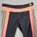Trina Turk  Recreation Cropped Leggings Pink Black Women's Size  Small Photo 1