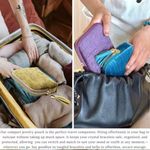 Turquoise Travel Jewelry Case, Velvet, 5 Separate Compartments ~NEW~ Blue Photo 5