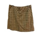 Mountain Hardwear  Skirt Womens 10 Brown Plaid Stretch Organic Cotton‎ Outdoor Photo 5