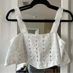 Free People 61  By My Side Eyelet Cropped Tank Blouse Size XS Photo 2