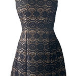 Vince Camuto  dress size 2 NEW black scalloped sequined lace cocktail dress Photo 0