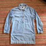 J.Crew HENLEY LONG SLEEVE DENIM POLO SUMMER PREPPY DRESS Photo 5
