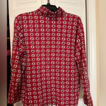 st. john's bay Vintage Large  Holly print Christmas Holiday turtle neck Photo 4