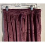 PINK - Victoria's Secret Victoria's Secret Pink NWT Velvet Velour Maroon Sweatpants Medium Y2K Retro Photo 1