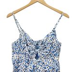 Anthropologie Hutch Blue Motif Ditsy Floral Print Wide Leg Jumpsuit Size Small Photo 5