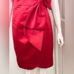 Milly  Red Midi Dress with Bow Accent original price $550 Photo 13