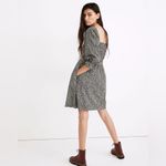 Madewell  Lucie Smocked Milkmaid Ditsy Floral Print Cotton Dress XS Photo 2