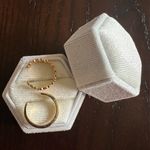 10k Gold Plated (2) in a Set Toe Rings NWT Photo 2