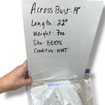 Anthem The Label Karina Top White Ruffle Sleeveless V Photo 8