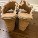 Lucky Brand  Blue and Tan Woven Wedges Sz 7.5 Photo 4